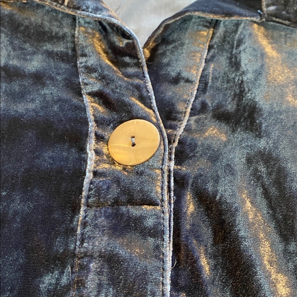 Habitat THE "PARTY" SHIRT Velvet True Blue Size SMALL - Picture 5 of 11